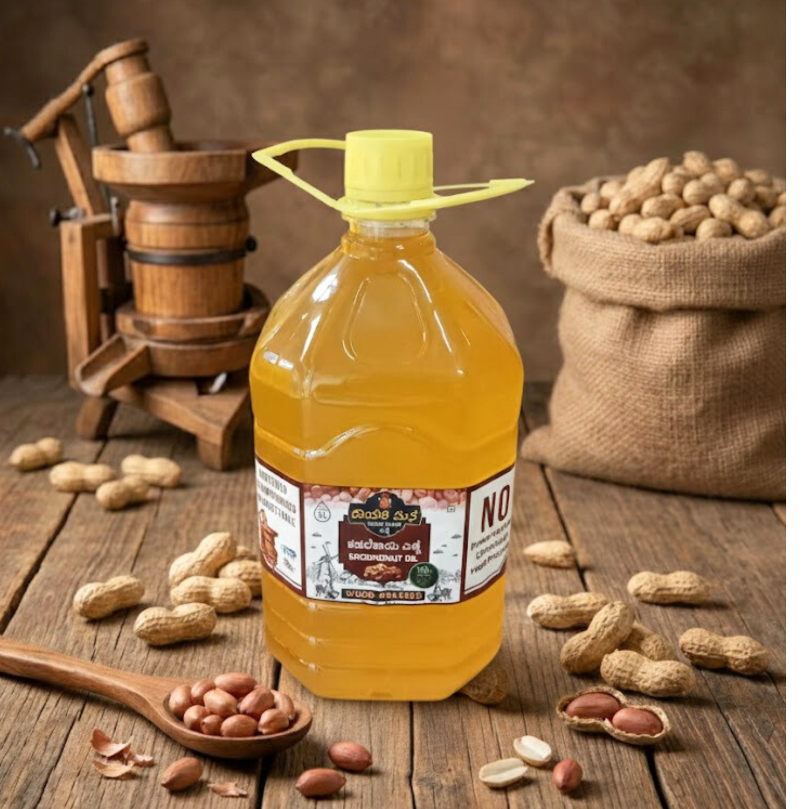 Woodpressed Groundnut Oil - Image 2