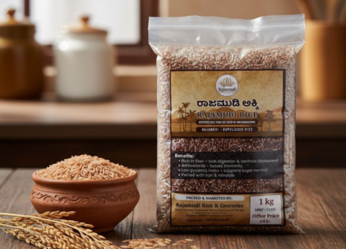 Rajamudi Rice – Semi Polished
