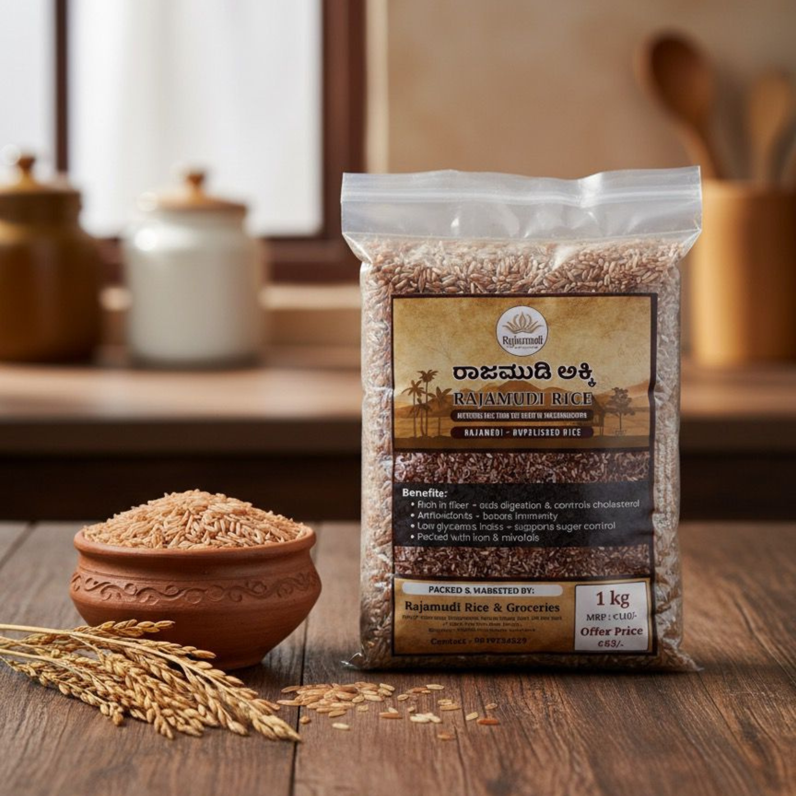 Rajamudi Rice - Un-Polished